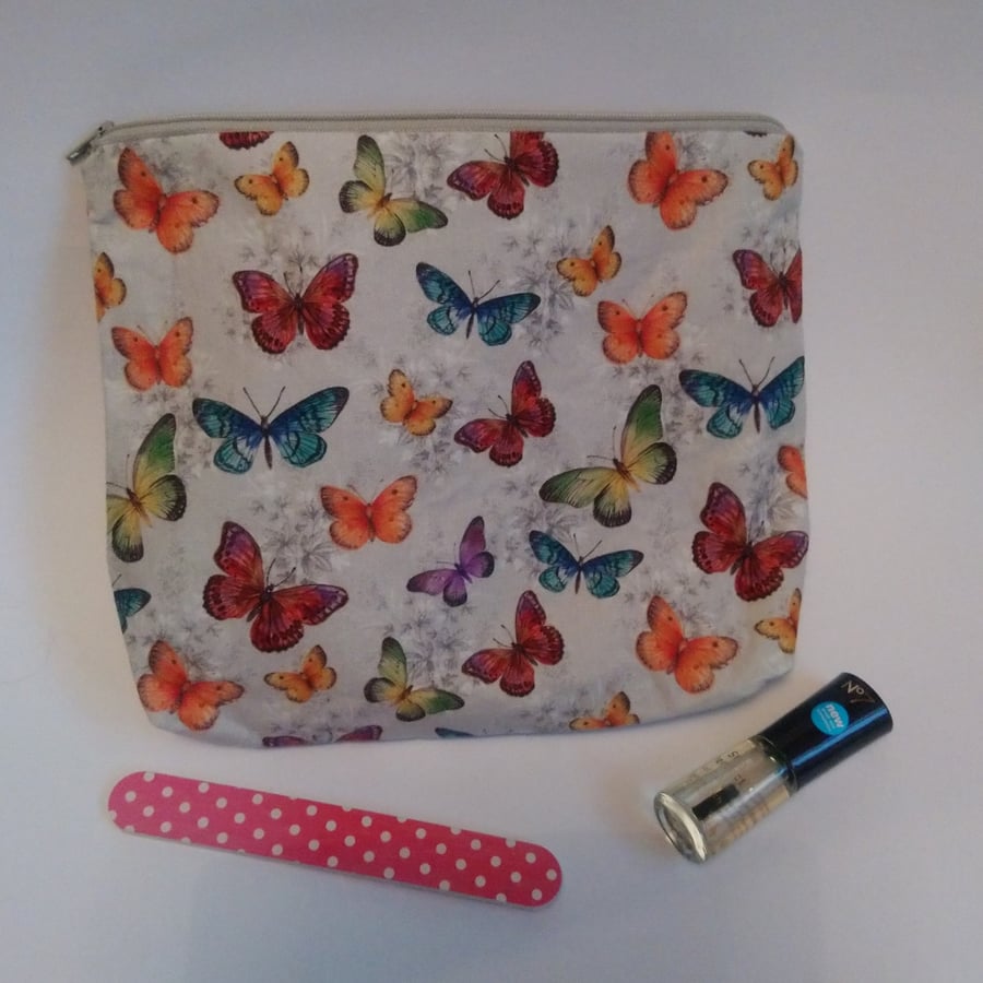 Butterfly Design Make Up Bag