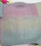 Hand knitted baby cardigan in pastels to fit 0 - 3 months  - Image 4