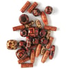 30 x Mixed Wooden Beads With Patterns