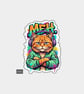 Funny Die Cut Vinyl Sticker - Meh Grumpy Cat