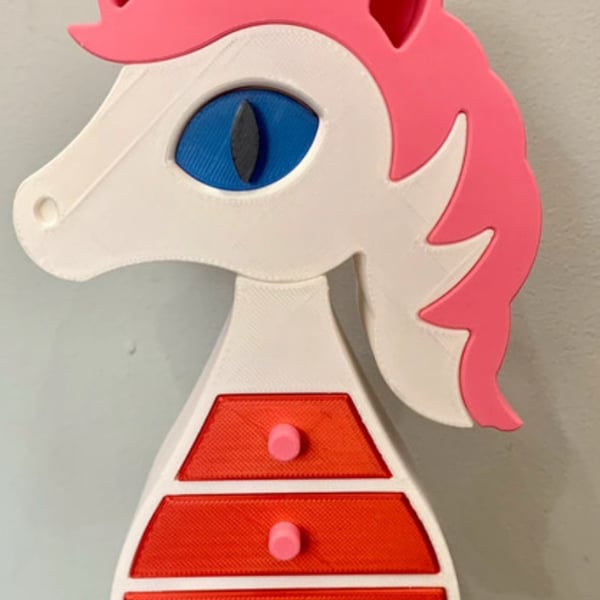 Unicorn jewellery box with 5 drawers to organise your jewellery