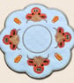 Highland Cow Candle Mat - Embroidered Fabric Home Decor - Image 2