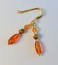 Amber, Tiger Eye & Crystal Earrings, Birthday, Anniversary, Gifts For Her - Image 6