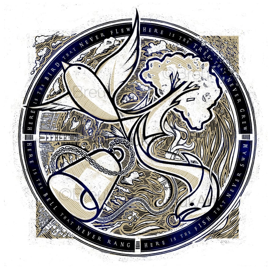 Let Glasgow Flourish. Large framed.