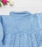 Baby boys Cardigan, Hand Knitted, Light Blue, Collared Sweater, Baby Shower  - Image 7
