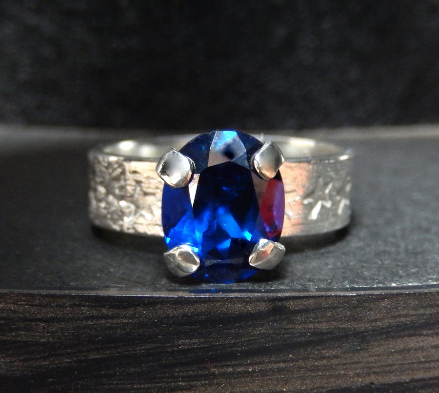 HANDMADE SILVERSMITH JEWELLERY Gemstone Star Design Ring Urban Jewellery WEDDING