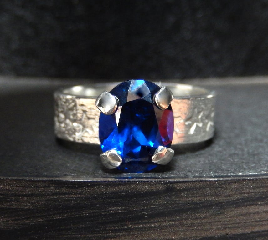 HANDMADE SILVERSMITH JEWELLERY Gemstone Star Design Ring Urban Jewellery WEDDING