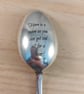 Upcycled Silver Plated Engraved Joke Tablespoon (SPM052602)