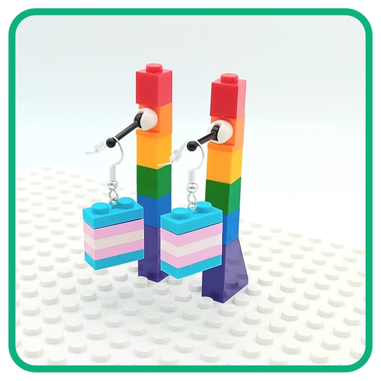 Lego Pride & Joy Transgender Earrings