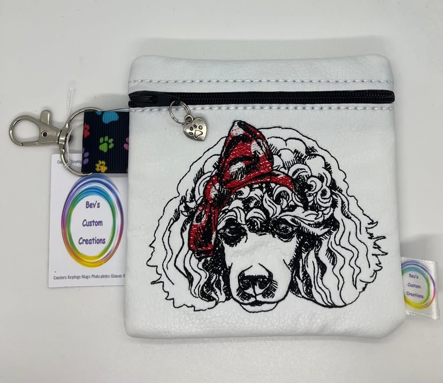 Poodle Embroidered small bag