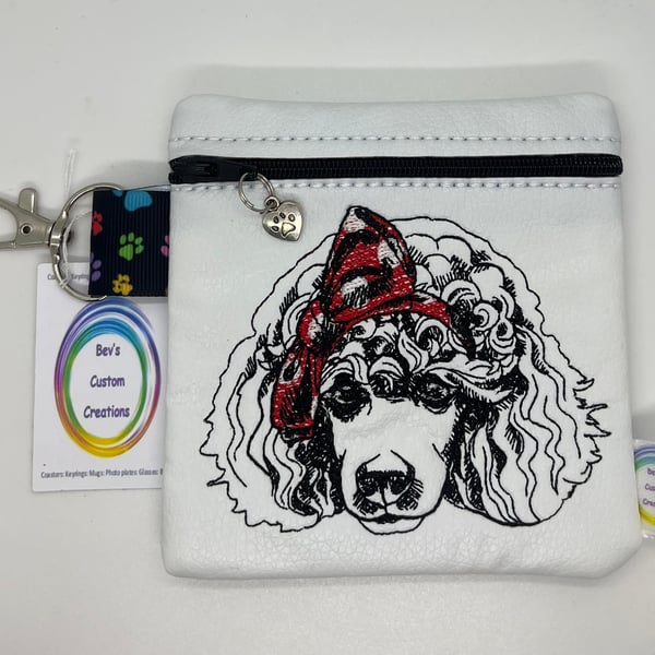 Poodle Embroidered small bag