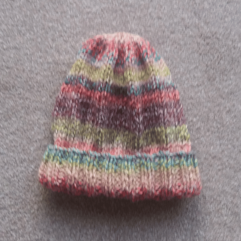 KNITTING PATTERN PDF Tropical Peach Beanie