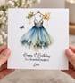 Fairy Flower Dress Birthday Card For Her Happy Birthday Daughter Niece etc - Image 2
