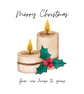 Christmas card - candle design