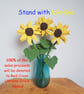macrame sunflower - Image 1