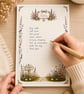 Wildflower Garden Floral Notepad - Lined Writing Pad - Shopping List Pad - Image 3