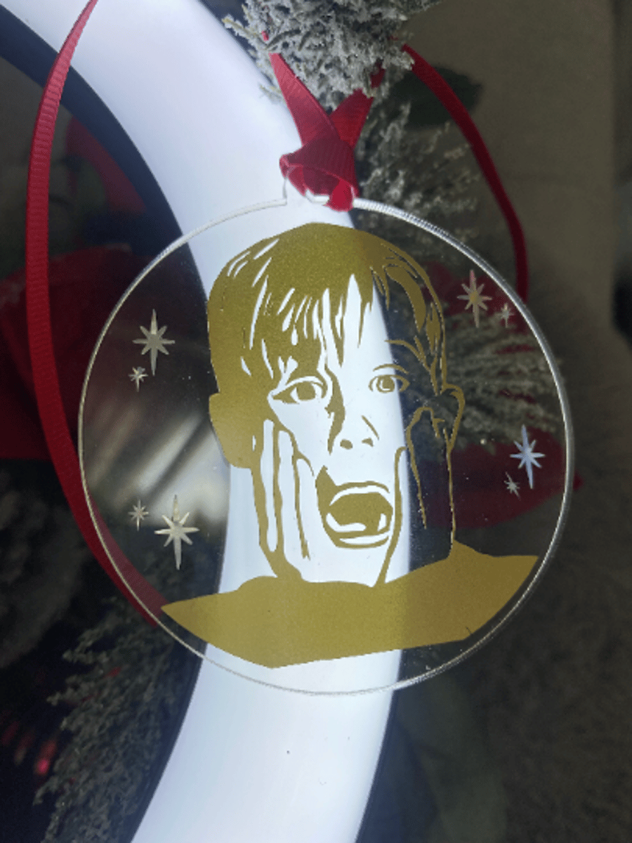 Home Alone Inspired Macaulay Culkin Christmas Decoration Movie Themed Decoration