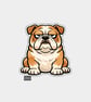 Funny Snarky Vinyl Sticker For Adults - Grumpy Dog
