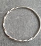 Sterling silver half twist bangle, Spiral jewellery - Image 3