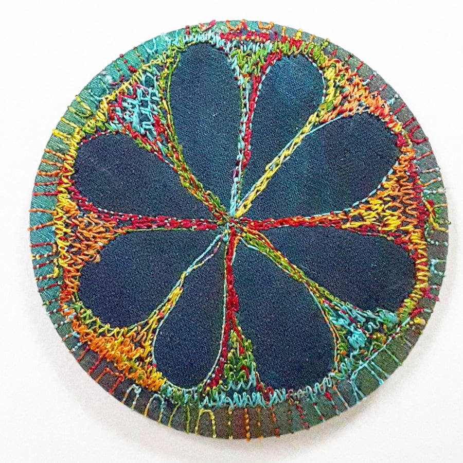 Stitched Silk Badge 58mm 