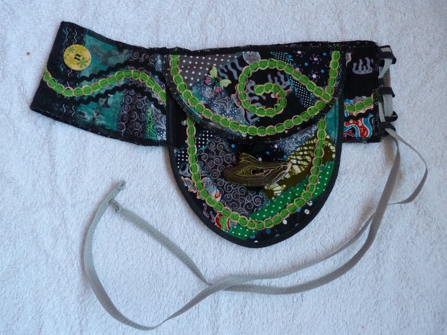 Custom Order For Jo Sellars ONLY. Green Festival Belt.