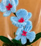Blue Orchid in Pot – Handmade Forever Flower Gift with Gift Packaging - Image 2