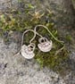 9ct gold small dangle earrings - Image 5