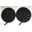 Aga Hob Lid Mats Pads Covers Black Hats Round Surface Saver