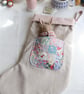 Liberty Patchwork pocket Stocking -pinks