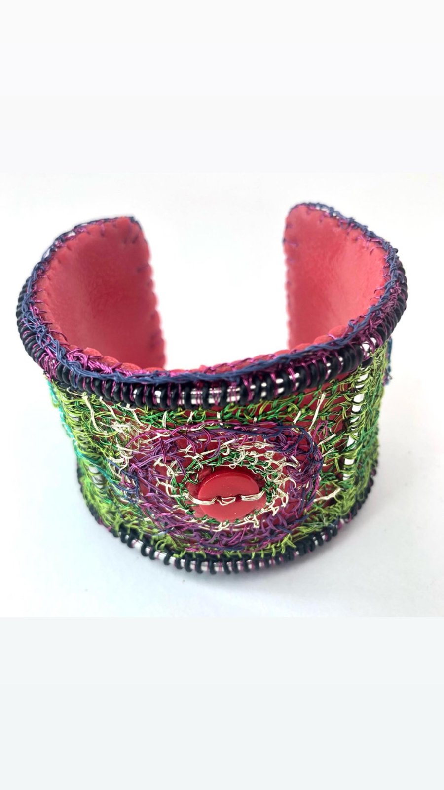 Patchwork Wire Cuff - sustainable jewellery  