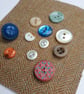 Autumn Brown Bird Slow Stitching Kit large - vintage and reclaimed textiles - Image 6