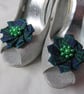 Tartan Shoe Clips - Scottish Highland Clan Plaid Ribbon Ruffle  - Image 5