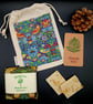 Botanical Wax Melts Forest Floor & William Morris Storage Bag Thank You Gift