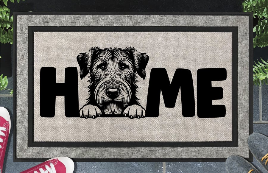 Irish Wolfhound Home Door Mat No.1 - All Weather Doormat - 45x70cm 