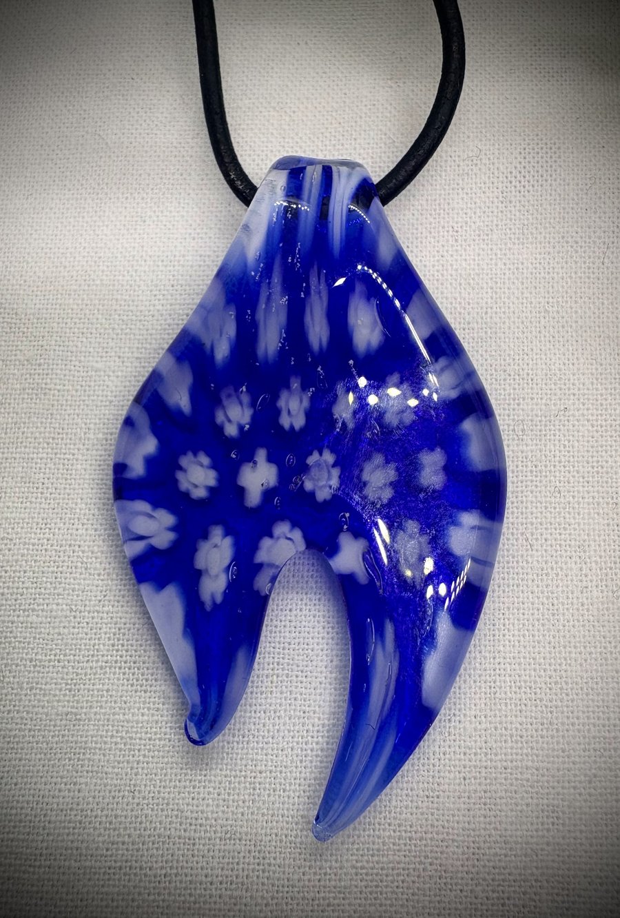 Millefiori Glass Teardrop pendant