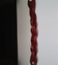 Burgundy Leather Braided Bracelet - Image 3