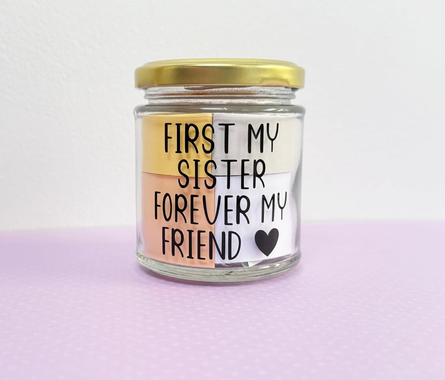 Sister Quote Jar, 31 Quotes, Sentimental Family Gifts, Present For Sisters 