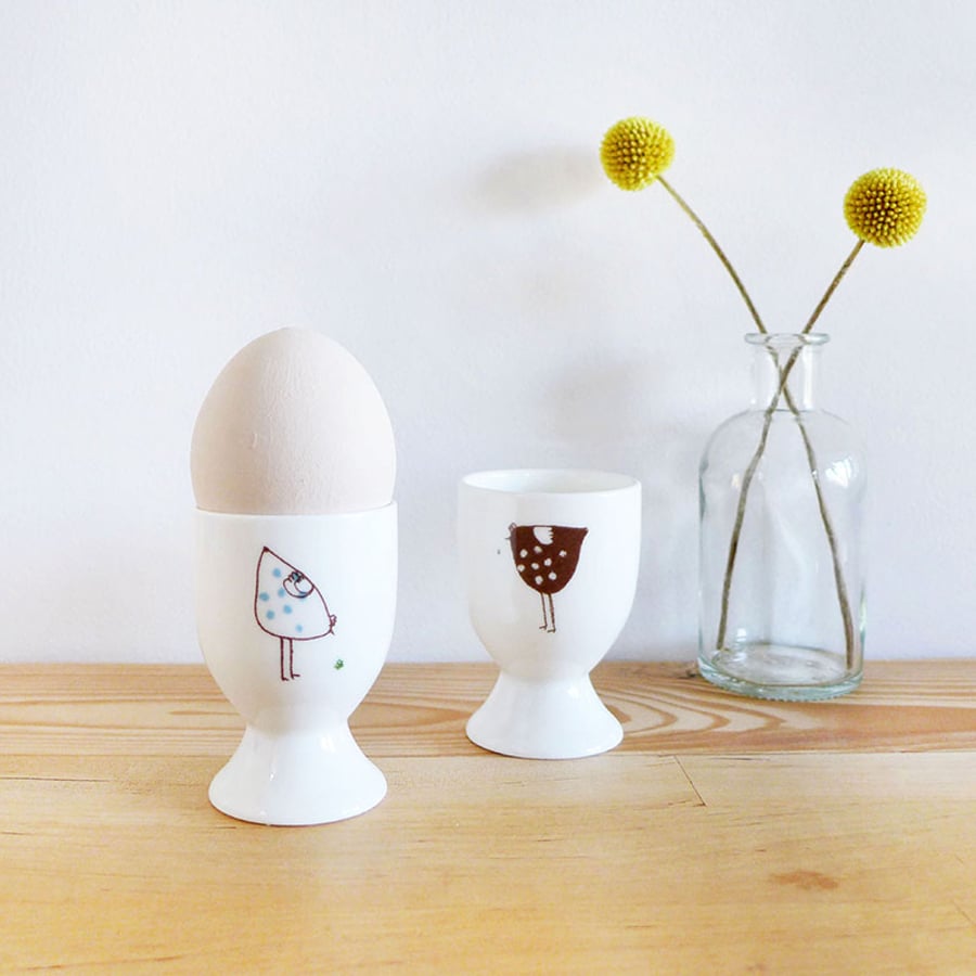 Pair Of Hens Egg Cups