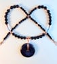Blue Goldstone, Swarovski Crystal 'Sapphire' and Copper Necklace - Free UK P&P - Image 10
