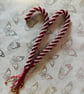 Beaded candy cane