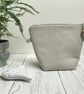 Hand Printed Linen Wash Bag, Toiletry Bag, Accessory Bag - Image 3