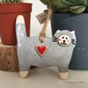 Pottery Cat hanging decoration ceramic cat 