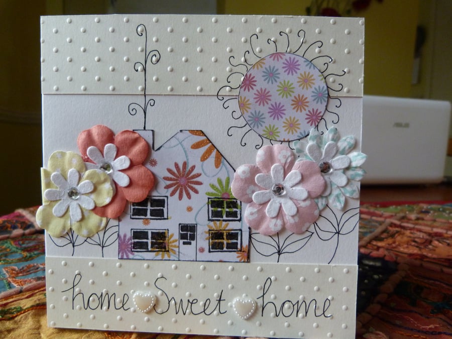 Pretty New Home Card