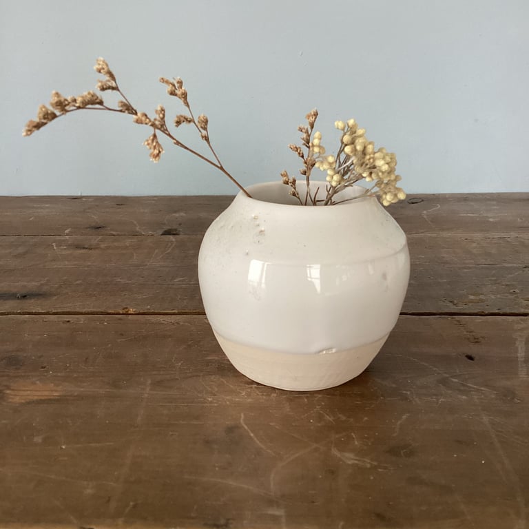 Handmade small vase - perfectly imperfect