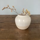 Handmade small vase - perfectly imperfect