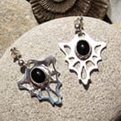 Sterling silver and black onyx earings