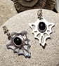 Sterling silver and black onyx earings - Image 1