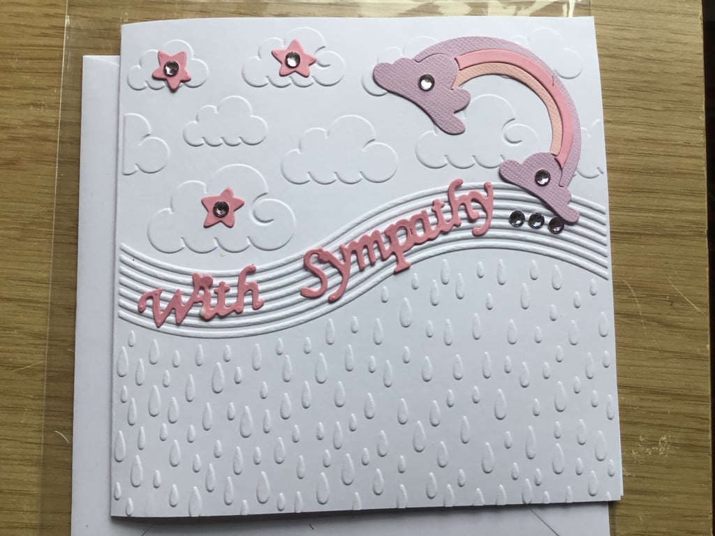 sympathy card. With sympathy card.  Ref 031