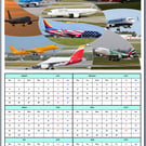 2027 A4 Aeroplanes Year At A Glance Card 