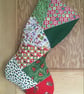 Large Patchwork Christmas Stocking  - Image 1